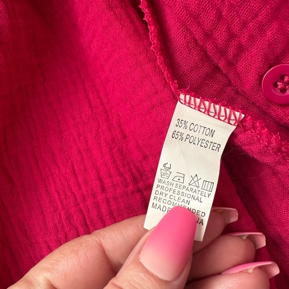 Vibrant Pink Women's Shorts Set - Picture 3 of 4